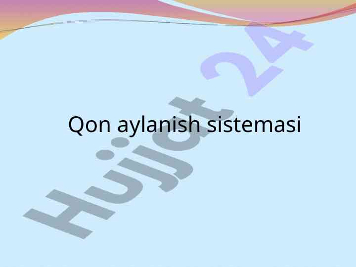 Qon aylanish tizimlari va ularning funktsiyalari