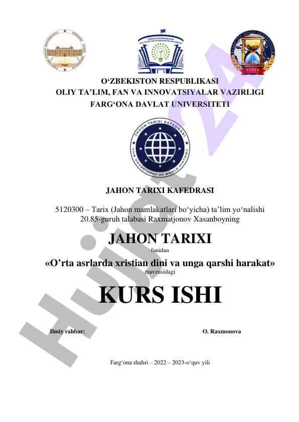 Orta asrlarda xristian dini va qarshi harakat