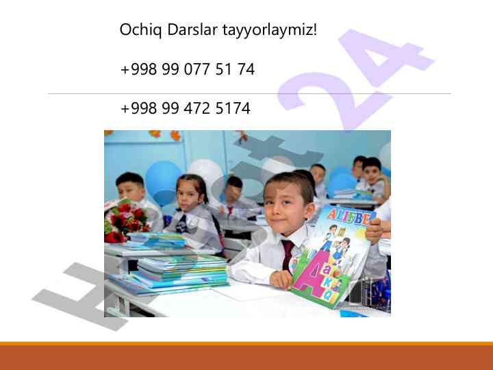 Ochiq darslar tayyorlash va o’quvchilarga yordam