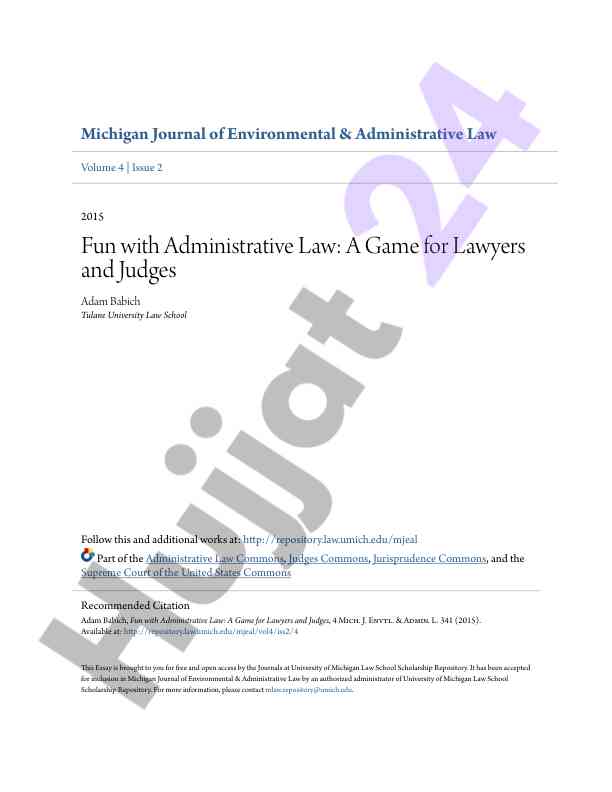 Fun with administrative law gamification for legal practitioners