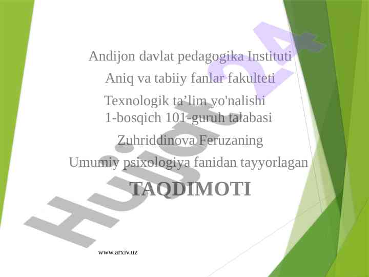 Temperament haqida taqdimot