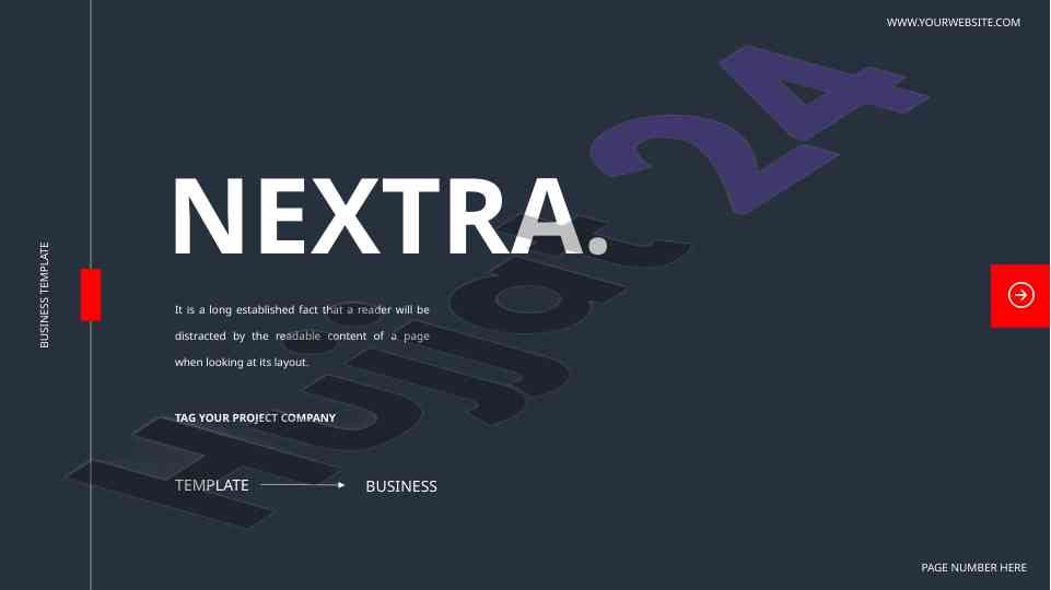 Readable content business template for layout design