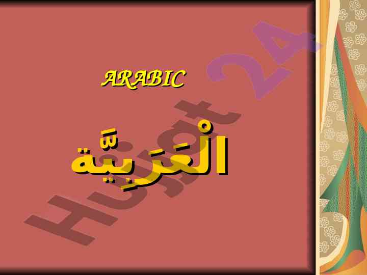 Arabic language variations and alphabets overview