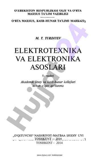 Elektotexnika va elektronika asoslari