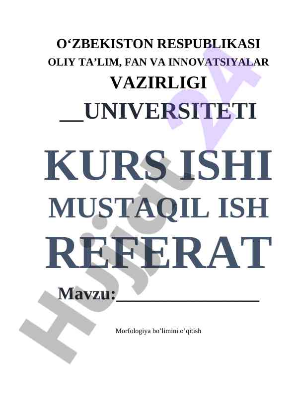 Morfologiya Bo‘limini O‘qitish Usullari