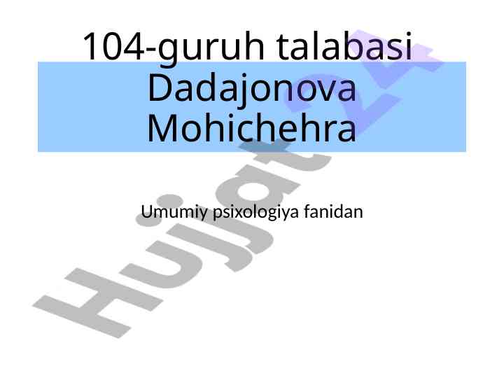 Oila psixologiyasi asoslari va ahmiyati