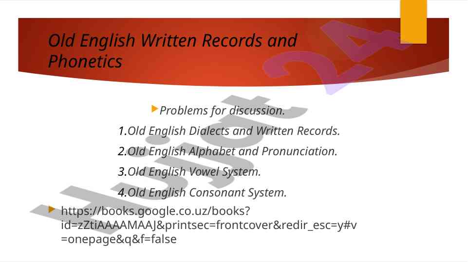 Old english records and phonetics discussion topics