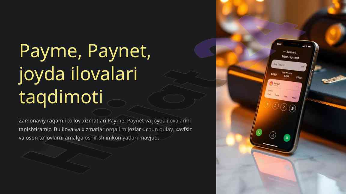 Payme, Paynet va Joyda ilovasi taqdimoti