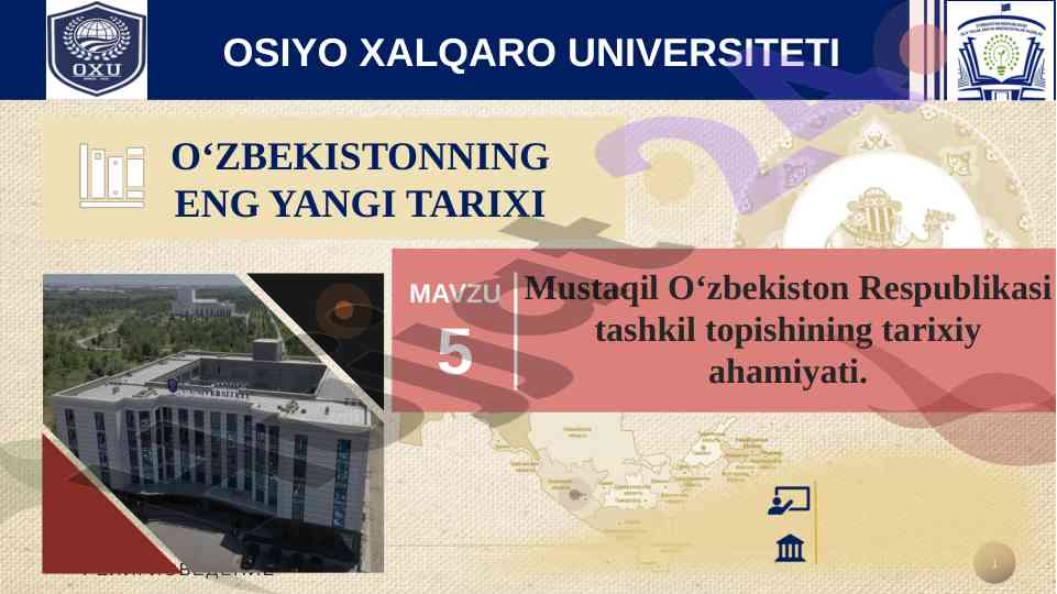 O‘zbekiston respublikasi tarixi va iqtisodiy tahlil
