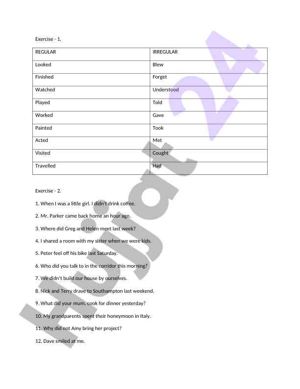 Engaging english grammar exercises for students