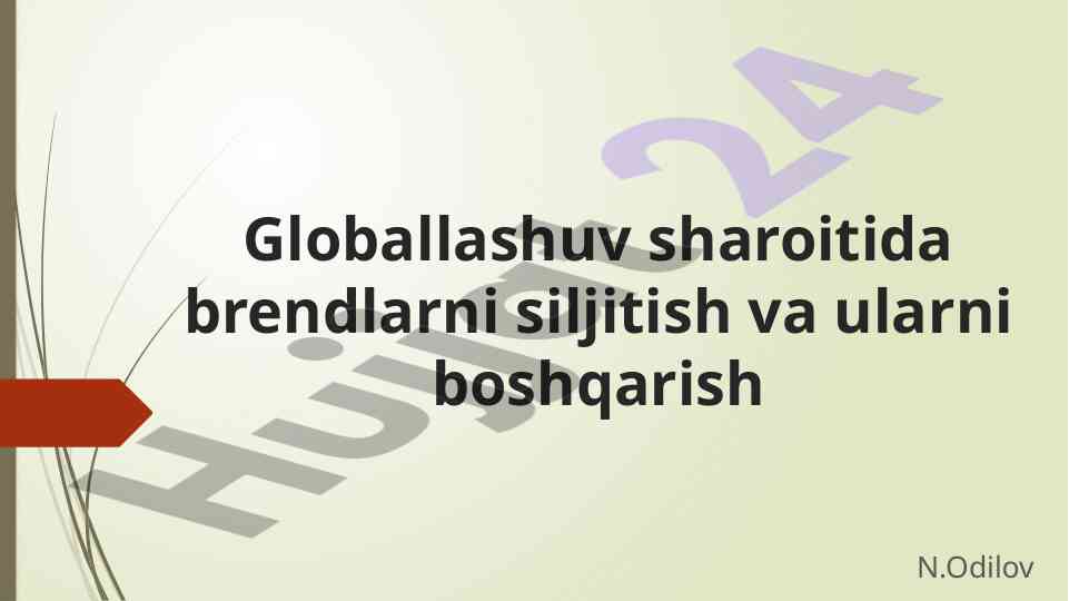 Brendlarni siljitish va ularni boshqarish strategiyalari