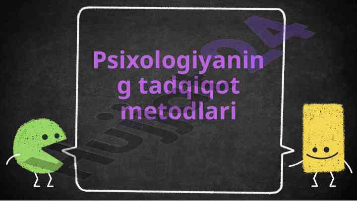 Psixologiyaning tadqiqot metodlari tahlili
