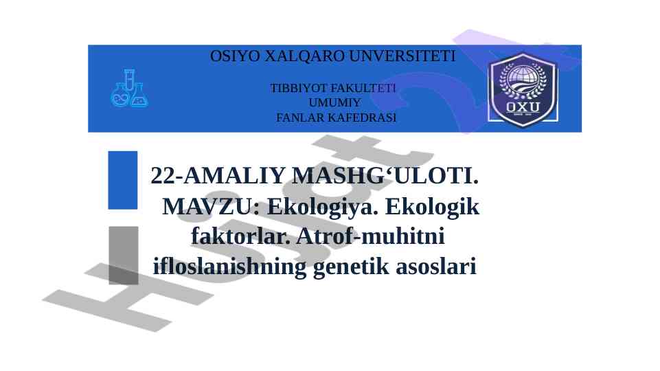 Ekologiya va odam ekologiyasi tushunchalari