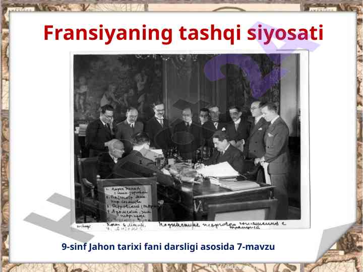 Fransiya tashqi siyosati xix asr 70-yillari
