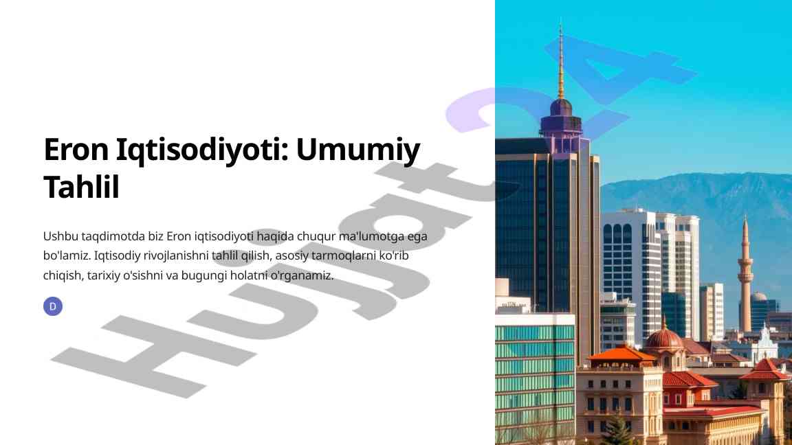 Eron iqtisodiyoti: umumiy tahlil