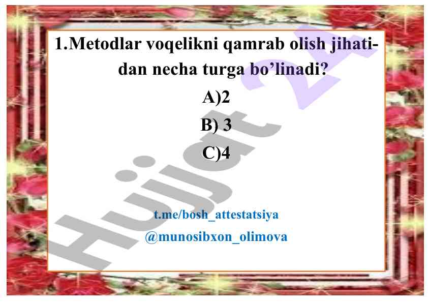 Boshlang'ich sinflarda ona tili o'qitish metodikasi