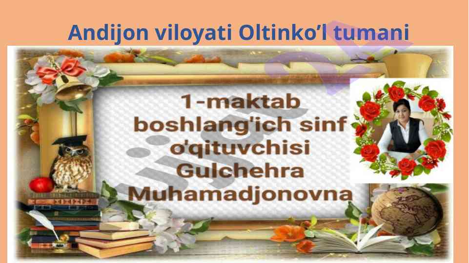 G’ tovushi va g’ harfi o’qitish mavzusi