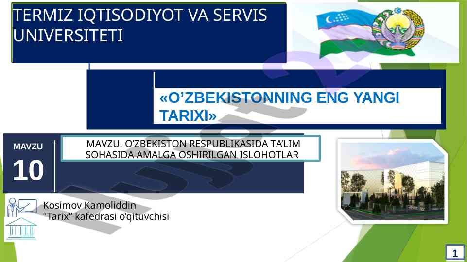 O‘zbekiston tarixida taʼlim islohotlari