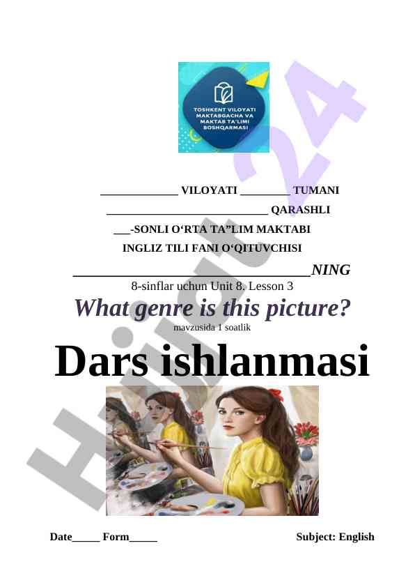 Unit 8 lesson plan for english teaching