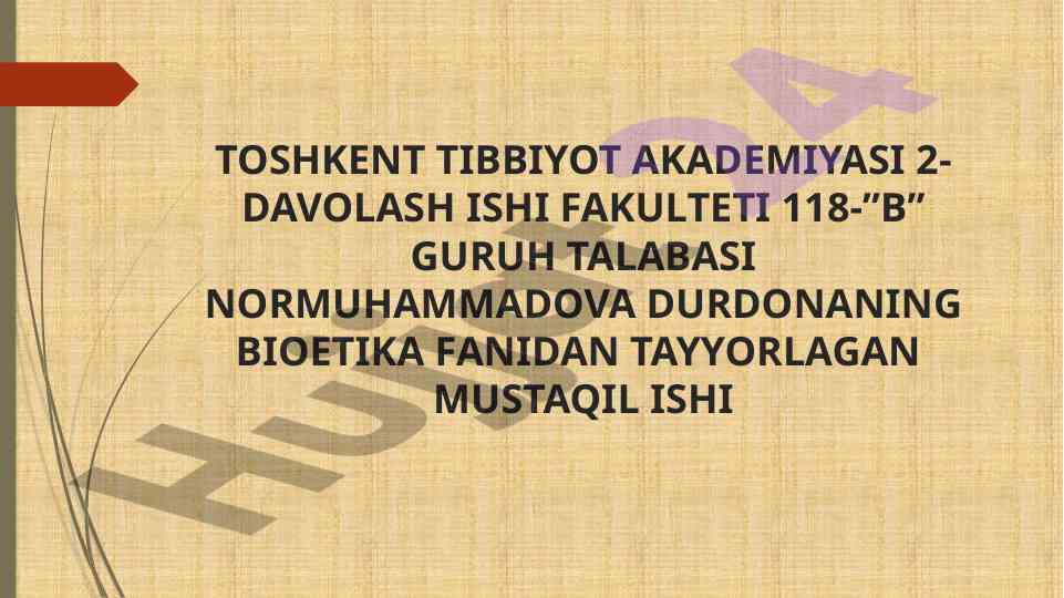 Gippokratning tibbiyotda o'rni va tarixi