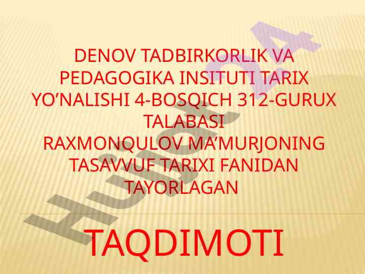 Suxravardiya tariqatining asosiy g‘oyalari