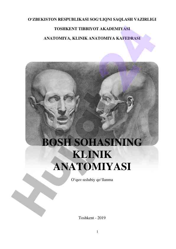 Klinik anatomiyasi o‘quv-uslubiy qo‘llanma