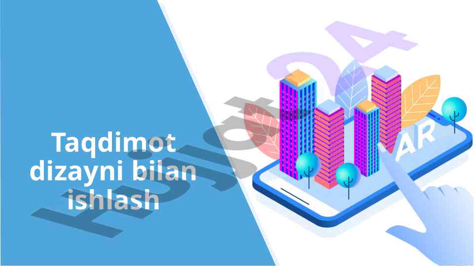 Taqdimot dizayni va algoritm mavzulari