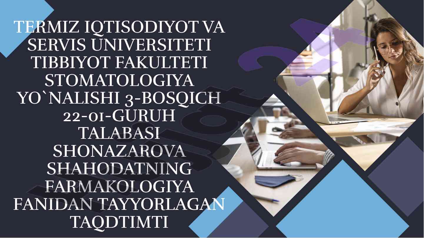 Yalig'lanishga qarshi vositalarning stomatologiyadagi ahmiyati