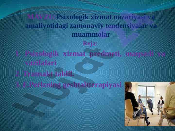 Psixologik xizmat nazariyasi va amaliyoti tendensiyalari