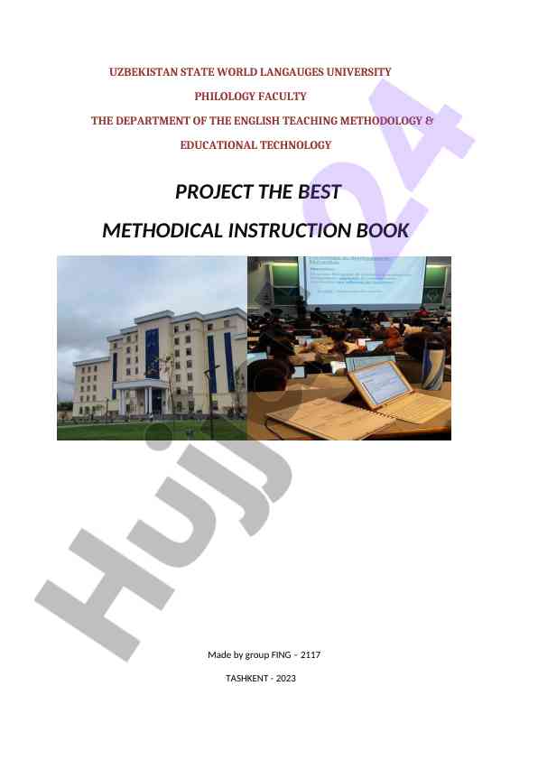 Best methodical instruction book for english teaching