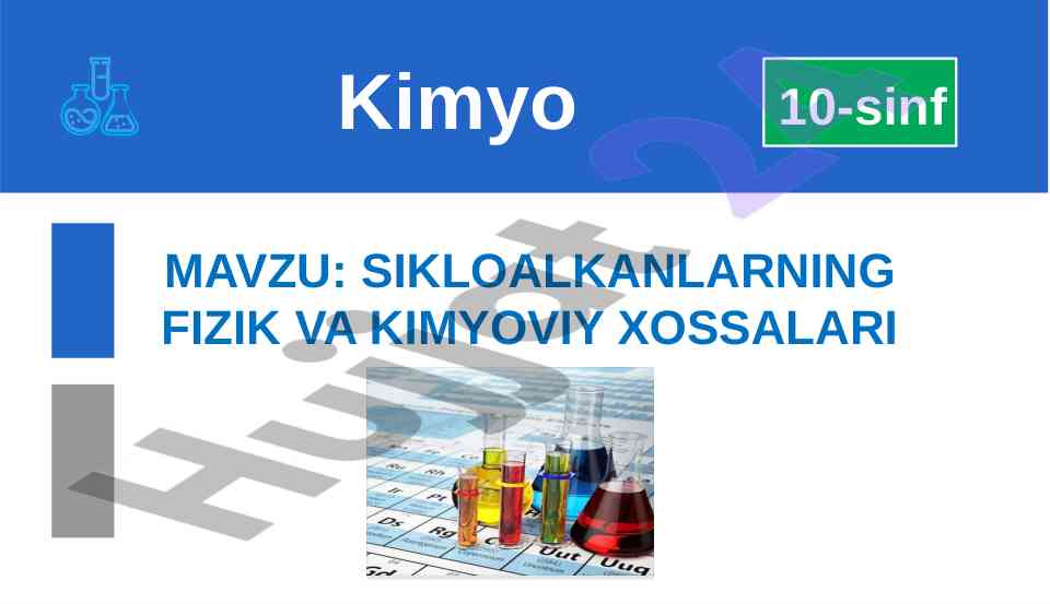 Sikloalkanlarning fizik va kimyoviy xossalari