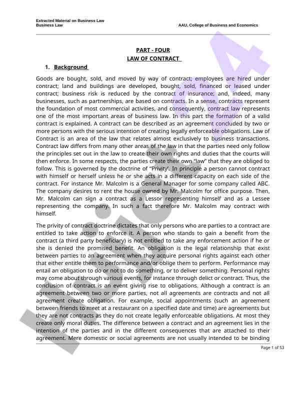 Understanding the law of contract in business transactions