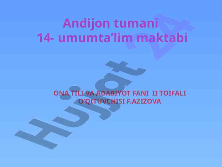 Ko'chirma gap va tinish belgilarining ishlatilishi