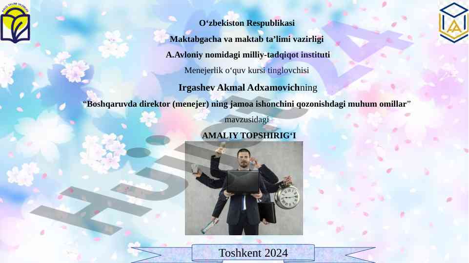 Boshqaruvda jamoa ishonchini qozonish ommillari