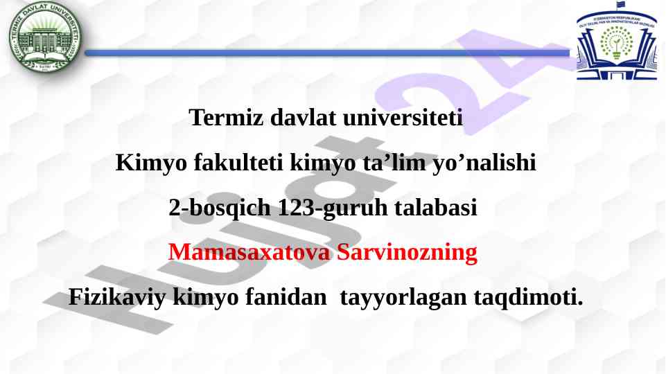Eritmalarning qaynash harorati mavzusi bilan taqdimot