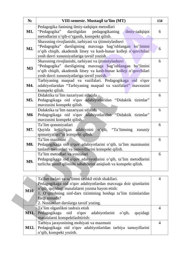 Pedagogika fanining ilmiy tadqiqot metodlari