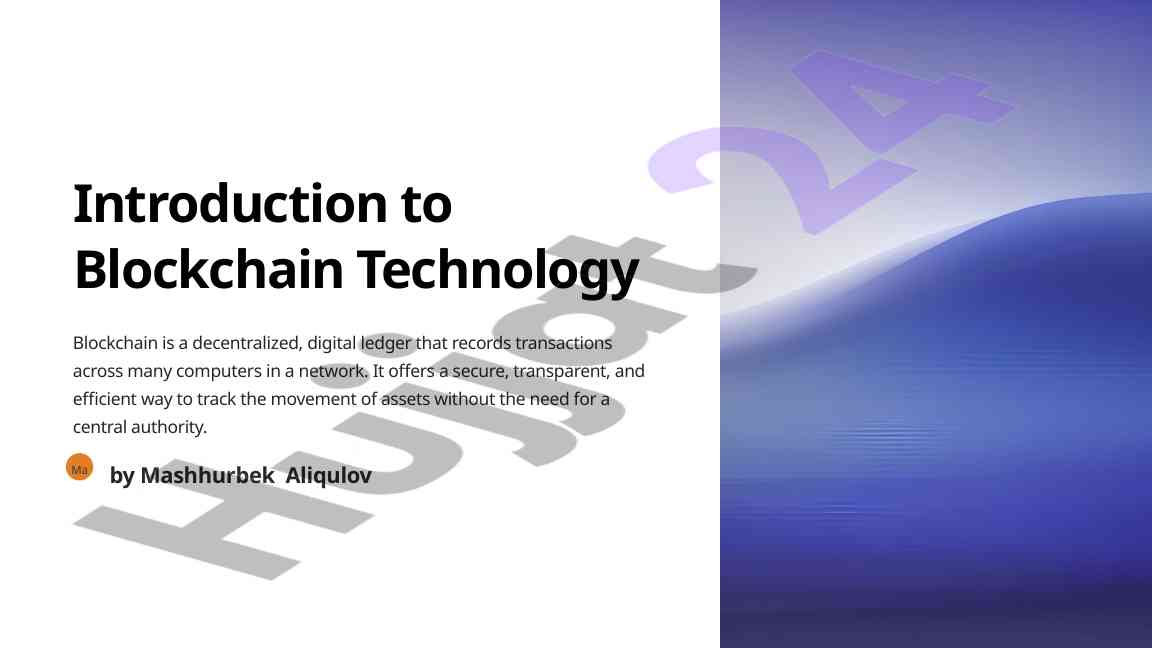 Introduction to blockchain technology and its benefits