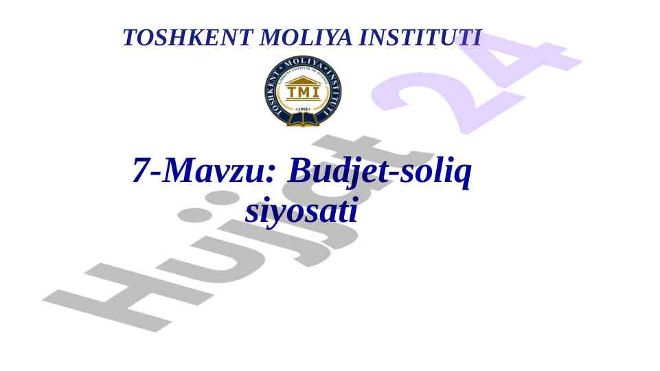 Budjet-soliq siyosati va iqtisodiy barqarorlik