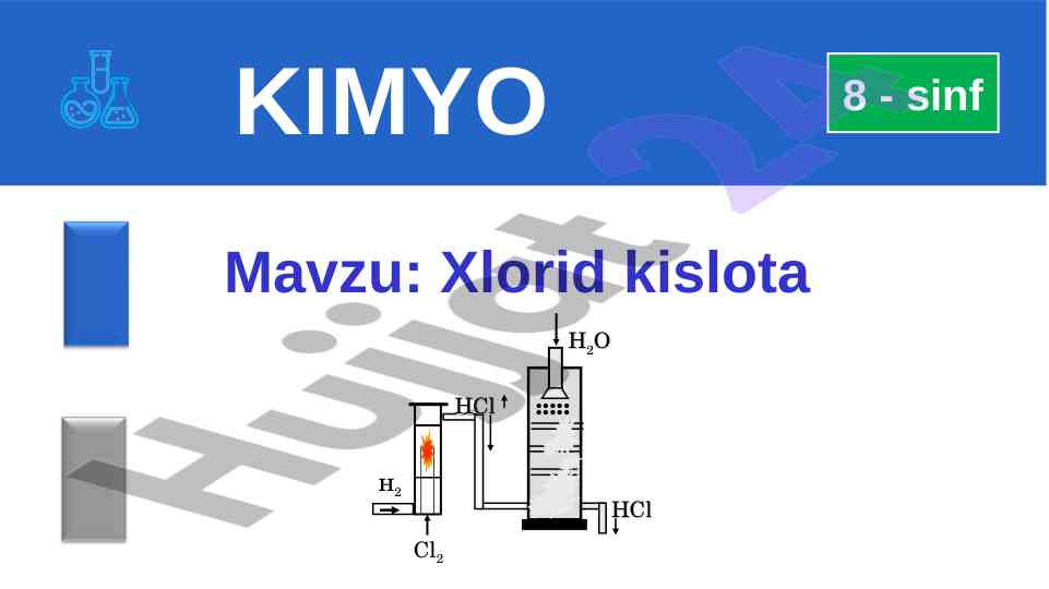 Xlorid kislota kimyo 8-sinf fanni