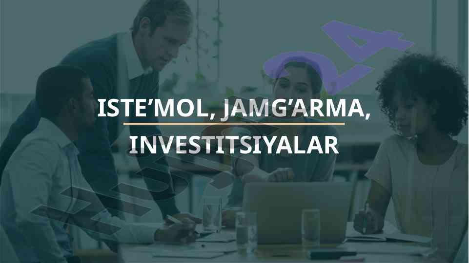 Iste’mol jamg‘arma investitsiyalarning iqtisodiy mazmuni