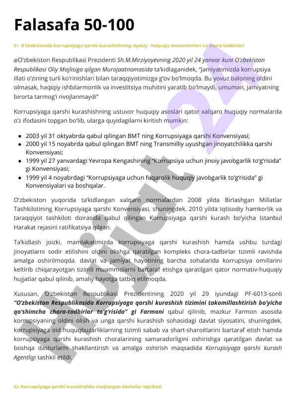 Korrupsiyaga qarshi kurashish siyosiy mexanizmlari