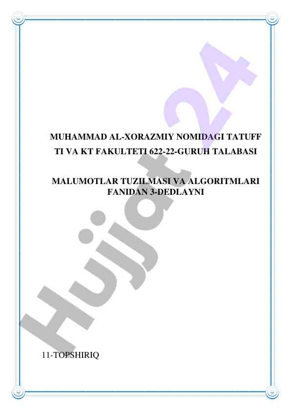 Talabalar uchun algoritmlar va masofalar