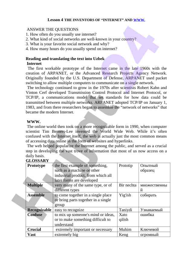 Internet va www invention overview