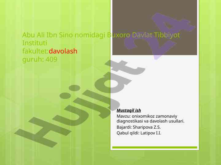 Onixomikoz diagnostikasi va davolash usullari