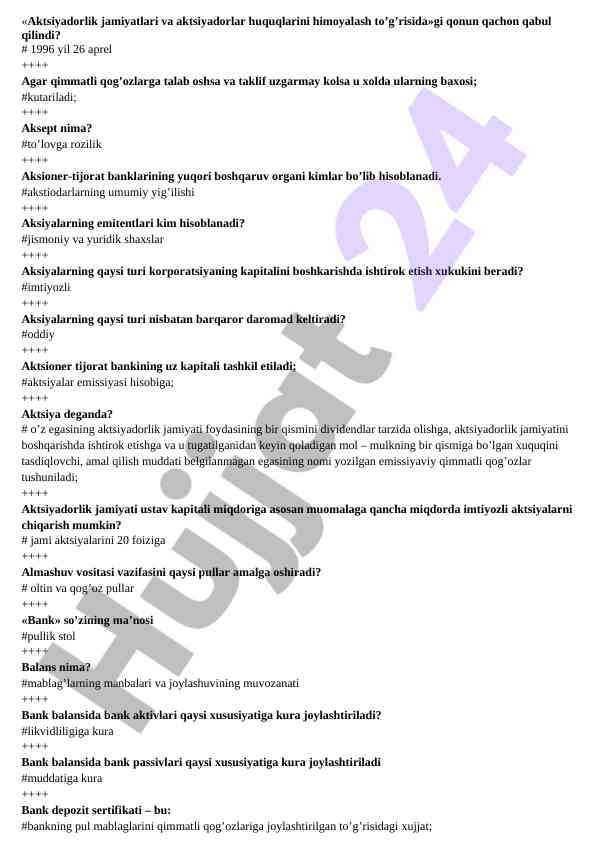 Aktsiyadorlik jamiyatlari huquqlari himoyasi qonuni