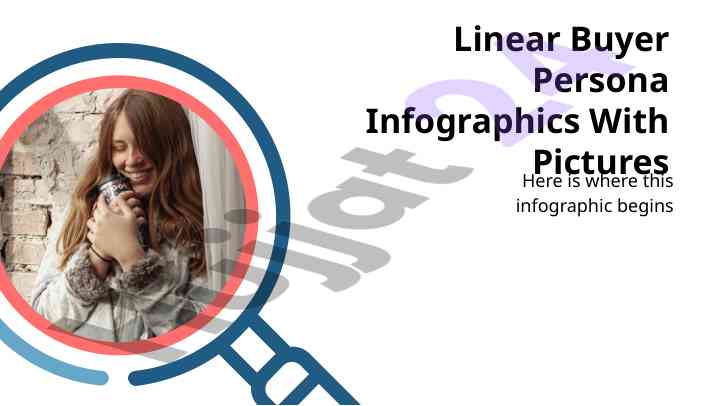 Linear buyer persona infographics analysis