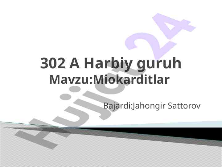 Kardit turlari va ularning etiologiyasi