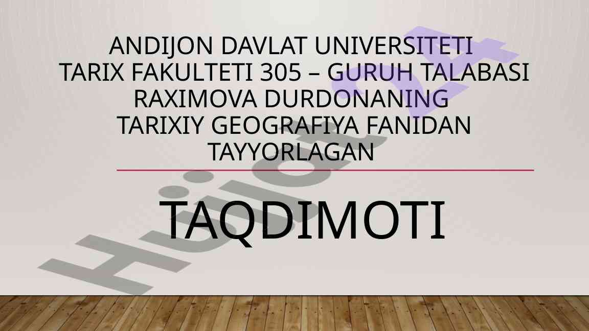 Oʻzbekistonda tarixiy geografiya taʼlimi rivoji