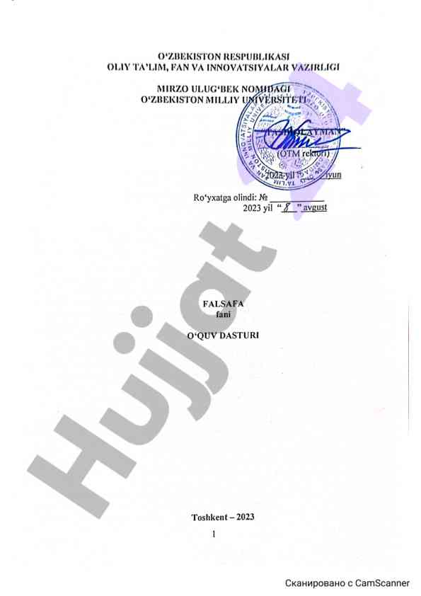 Falsafa fani o‘quv qo‘llanmasi 2023-2024