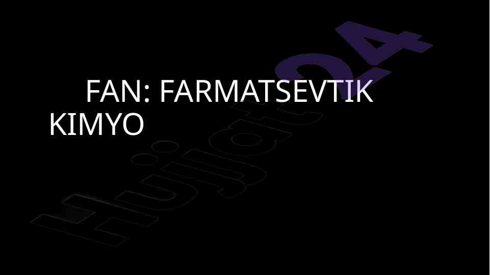 Alifatik siklik birikmalarning tibbiyotda qo‘lanilishi